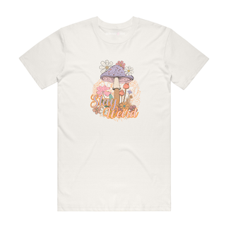 Stay Weird (Mushroom) - Graphic T-Shirt - Natural