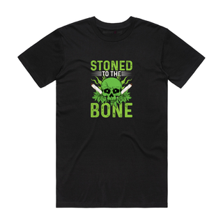Stoned To The Bone - Graphic T-Shirt - Black