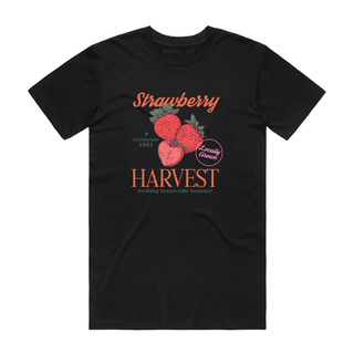 Strawberry Harvest - Graphic T-Shirt - Black