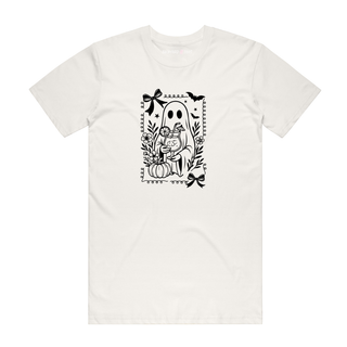 Summerween Ghost - Halloween T-Shirt - Natural