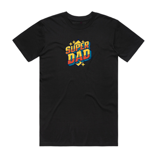 Super Dad (Yellow) - Dad T-Shirt - Black
