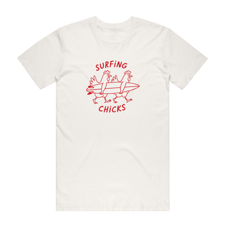 Surfing Chicks - Graphic T-Shirt - Natural