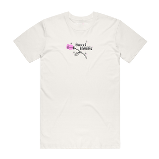 Sweet Trouble - Slogan T-Shirt - Natural