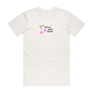 Sweet With Intent - Slogan T-Shirt - Natural