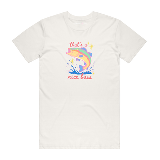 That's A Nice Bass - Funny T-Shirt - Natural