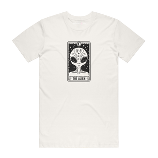 The Alien Tarot Card - Halloween T-Shirt - Natural