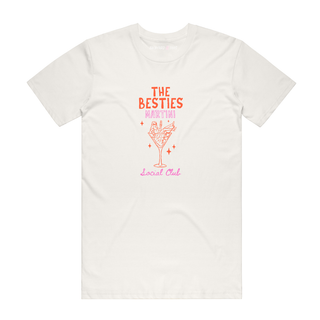 The Besties Martini (red) - Bridal T-Shirt - Natural