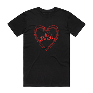 The Bride Heart (red) - Bridal T-Shirt - Black