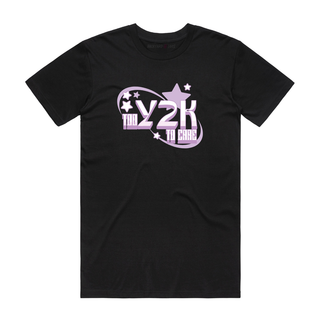 Too Y2K To Care - Slogan T-Shirt - Black