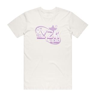 Too Y2K To Care - Slogan T-Shirt - Natural