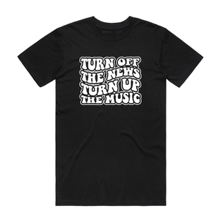 Turn Off The TV - Music T-Shirt - Black