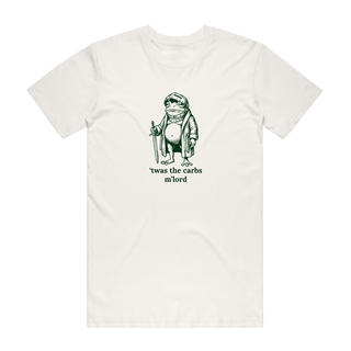 'Twas The Carbs - Funny T-Shirt - Natural