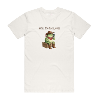 What The Fuck, Over - Frog T-Shirt - Natural
