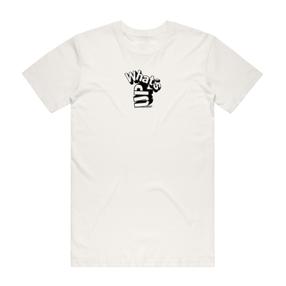 What's Up (Black) - Slogan T-Shirt - Natural