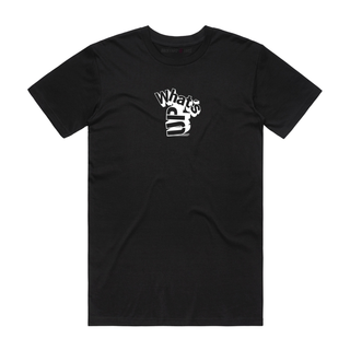 What's Up (white) - Slogan T-Shirt - Black