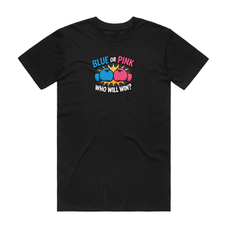 Who Will Win - Gender Reveal T-Shirt - Black