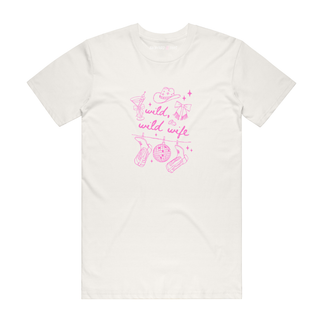 Wild, Wild Wife (pink) - Bridal T-Shirt - Natural