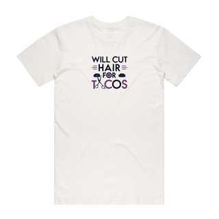 Will Cut Hair For Tacos - Job T-Shirt - Natural