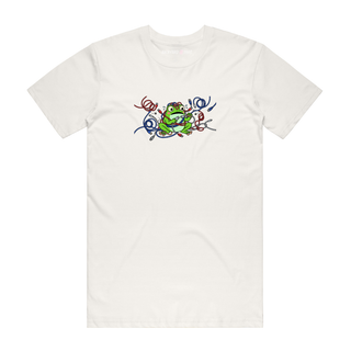 Wired Frog - Funny T-Shirt - Natural