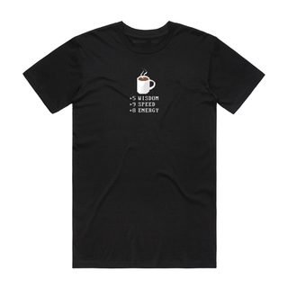 Wisdom Coffee - Graphic T-Shirt - Black