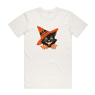 Witch Cat - Halloween T-Shirt - Natural
