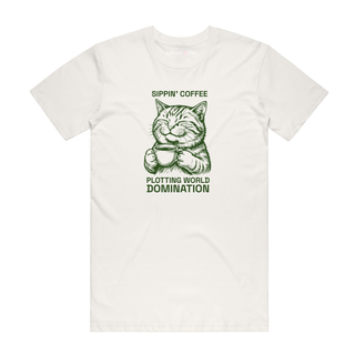World Domination - Cat T-Shirt - Natural