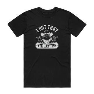 Yee Hawtism - Graphic T-Shirt - Black