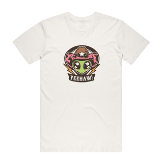 Yeehaw Alien - Funny T-Shirt - Natural