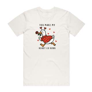You Make My Heart Honk - Valentine's Day T-Shirt - Natural