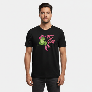 Let's Go Girls Frog - Graphic T-Shirt - Black