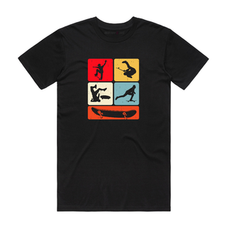 Skateboarding Block - Graphic T-Shirt - Black