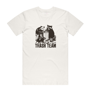 Trash Team - Funny T-Shirt - Natural