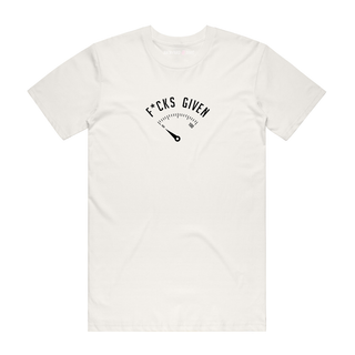 Fcks Given - Funny T-Shirt - Natural
