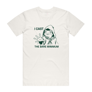 I Cast The Bare Minimum - Funny T-Shirt - Natural