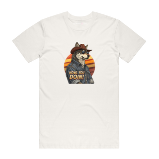 Howl You Doin - Funny T-Shirt - Natural
