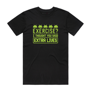 Extra Lives (Game) - Gaming T-Shirt - Black