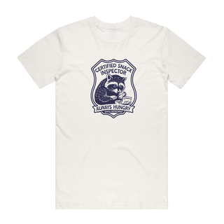 Certified Snack Inspector - Funny T-Shirt - Natural