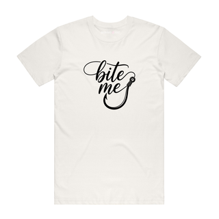 Bite Me - Fishing T-Shirt - Natural