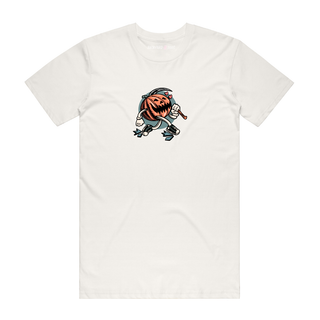 Running Pumpkin - Halloween T-Shirt - Natural