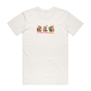 Take It Slow (Capy) - Graphic T-Shirt - Natural
