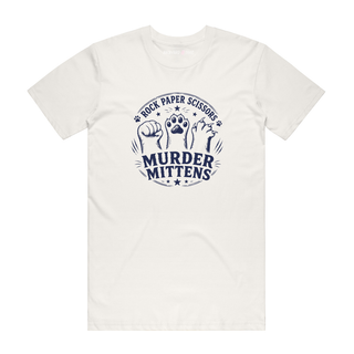 Murder Mittens - Cat T-Shirt - Natural