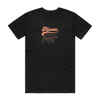 Mama Bear (Brown) - Mum T-Shirt - Black