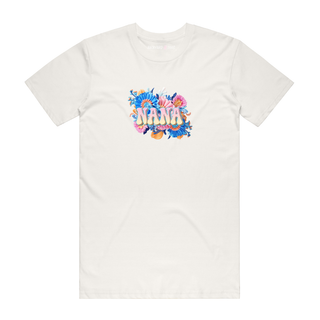 Nana (Pink) - Mum T-Shirt - Natural