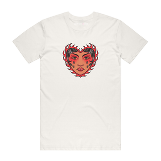 Heart Face - Graphic T-Shirt - Natural