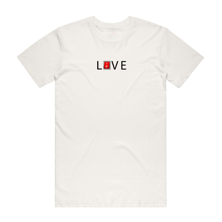 Love On - Slogan T-Shirt - Natural