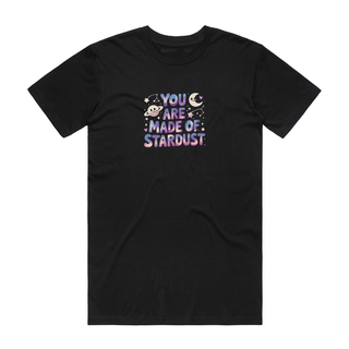 Made Of Stardust - Slogan T-Shirt - Black