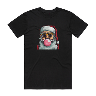 Bubblegum Santa - Christmas T-Shirt - Black
