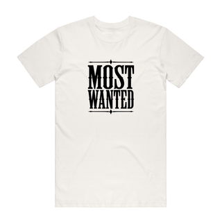 Most Wanted - Slogan T-Shirt - Natural