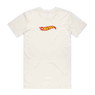 Hot Mess (Yellow) - Slogan T-Shirt - Natural