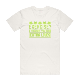 Extra Lives (Game) - Gaming T-Shirt - Natural